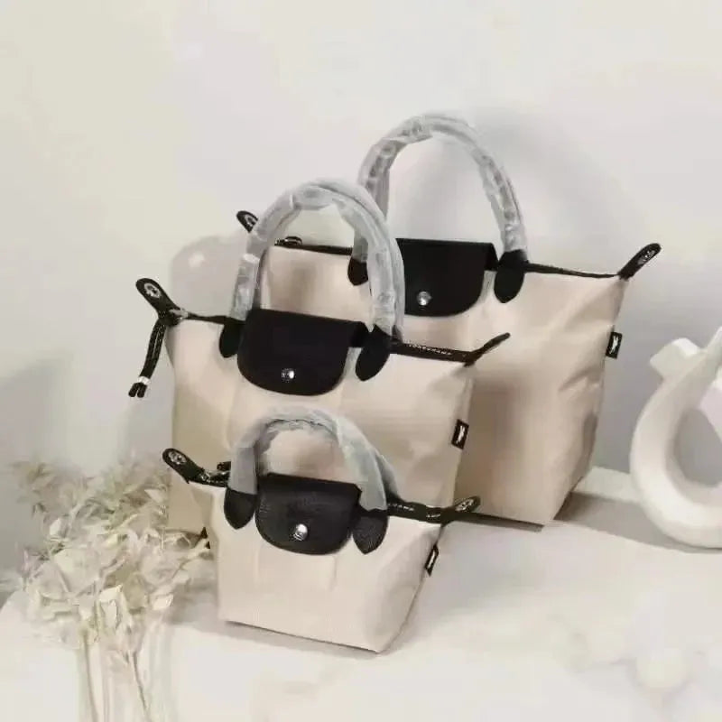 Detachable Strap Dumpling Tote Bag - Stylish Reusable Grocery Shopping Bag for Women - Perfect for Farmers Market, Beach, Picnics & Daily Use