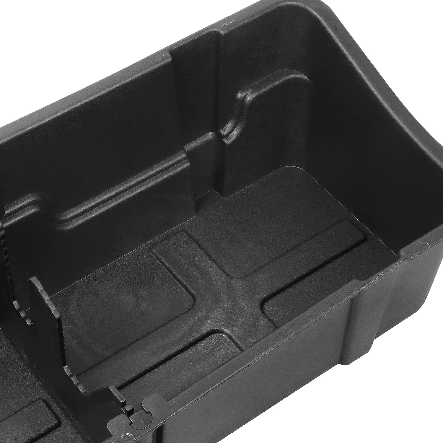 DNA MOTORING Under Seat Storage Box for 2015-2024 Ford F150, 2017-2024 F250 SD & F350 SD Crew Cab Pickup Trucks - Back Seat Organizer (SBOX-003) - Perfect for Road Trips, Camping Gear & Truck Accessories Storage