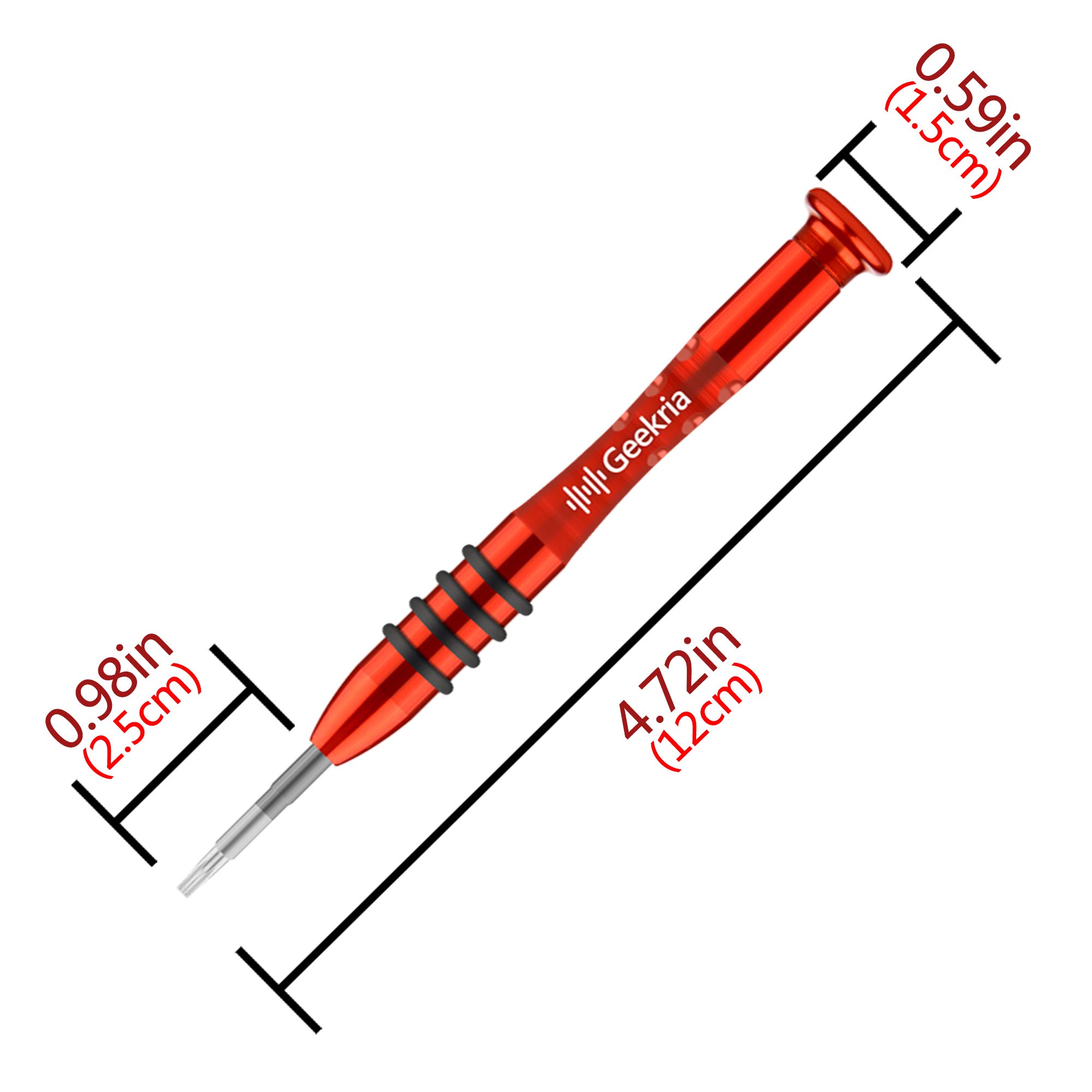 Geekria Replacement Headband & Screwdriver Tool Kit for Beats Studio3 Wireless, Studio2, Studio 1.0 Headphones - 10 Pcs Repair Screws Included (Red) - Perfect for DIY Headphone Repair & Maintenance at Home or Studio