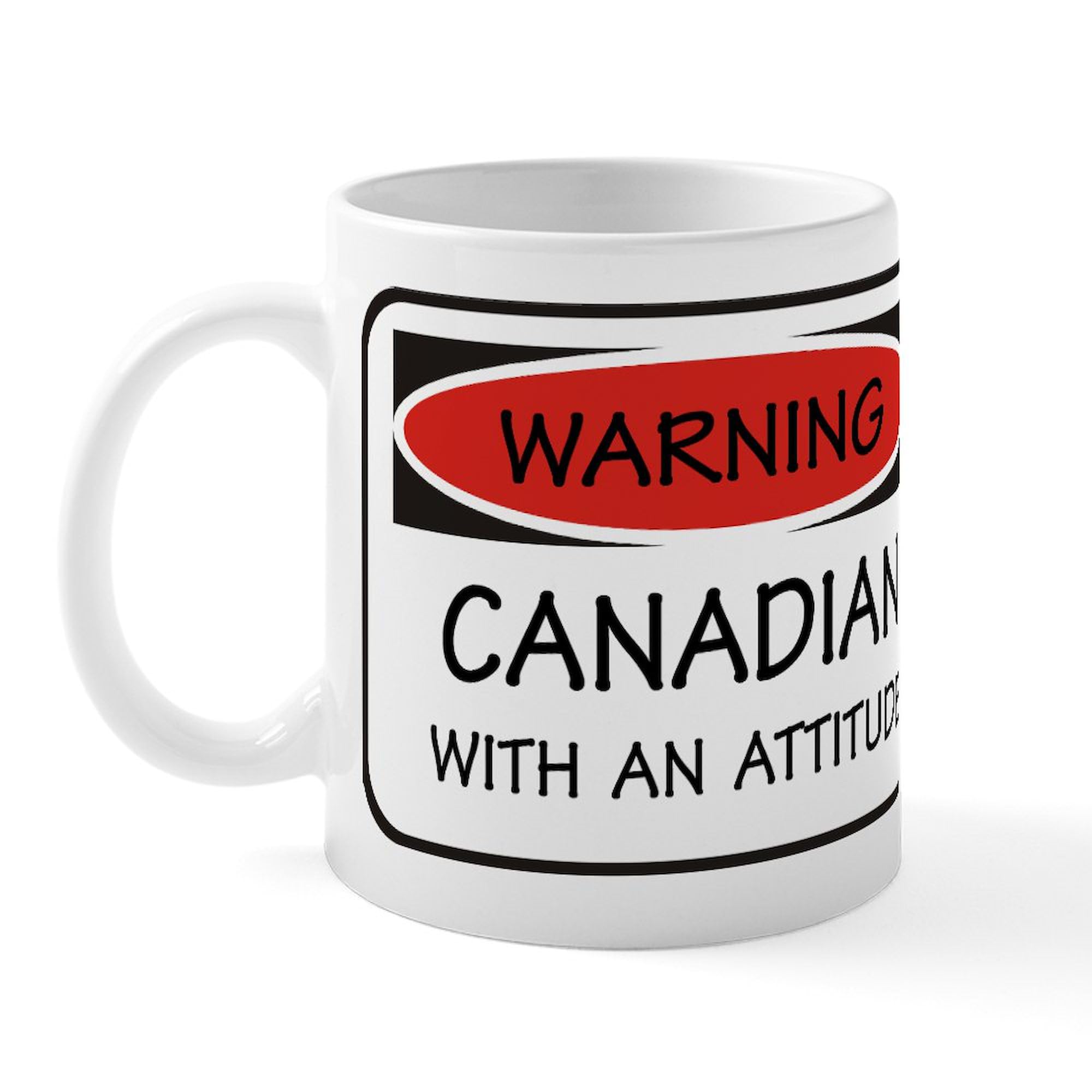 Attitude Canadian 11 oz (325 ml) Ceramic Coffee Mug - Funny & Durable Tea Cup for Office, Home, or Gift - Perfect for Coffee, Tea, Hot Chocolate Lovers