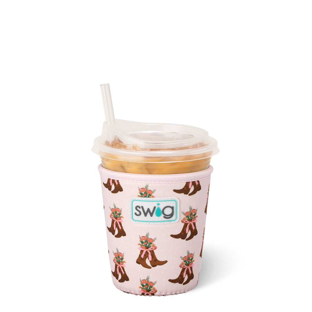 Cowgirl Coquette Small Iced Cup Coolie - Insulated Stainless Steel Tumbler for Coffee, Tea & Cold Drinks - Perfect for Western Rodeo, Cowgirl Parties & Outdoor Adventures