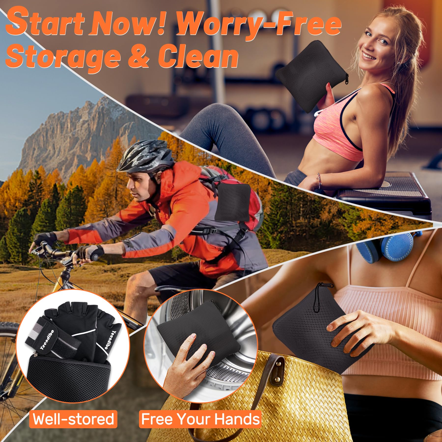 5-in-1 Workout Gloves for Men & Women - Breathable Weight Lifting Gloves with Anti-Slip Grip & Wrist Support - Ideal for Gym Training, CrossFit, Powerlifting & Home Workouts