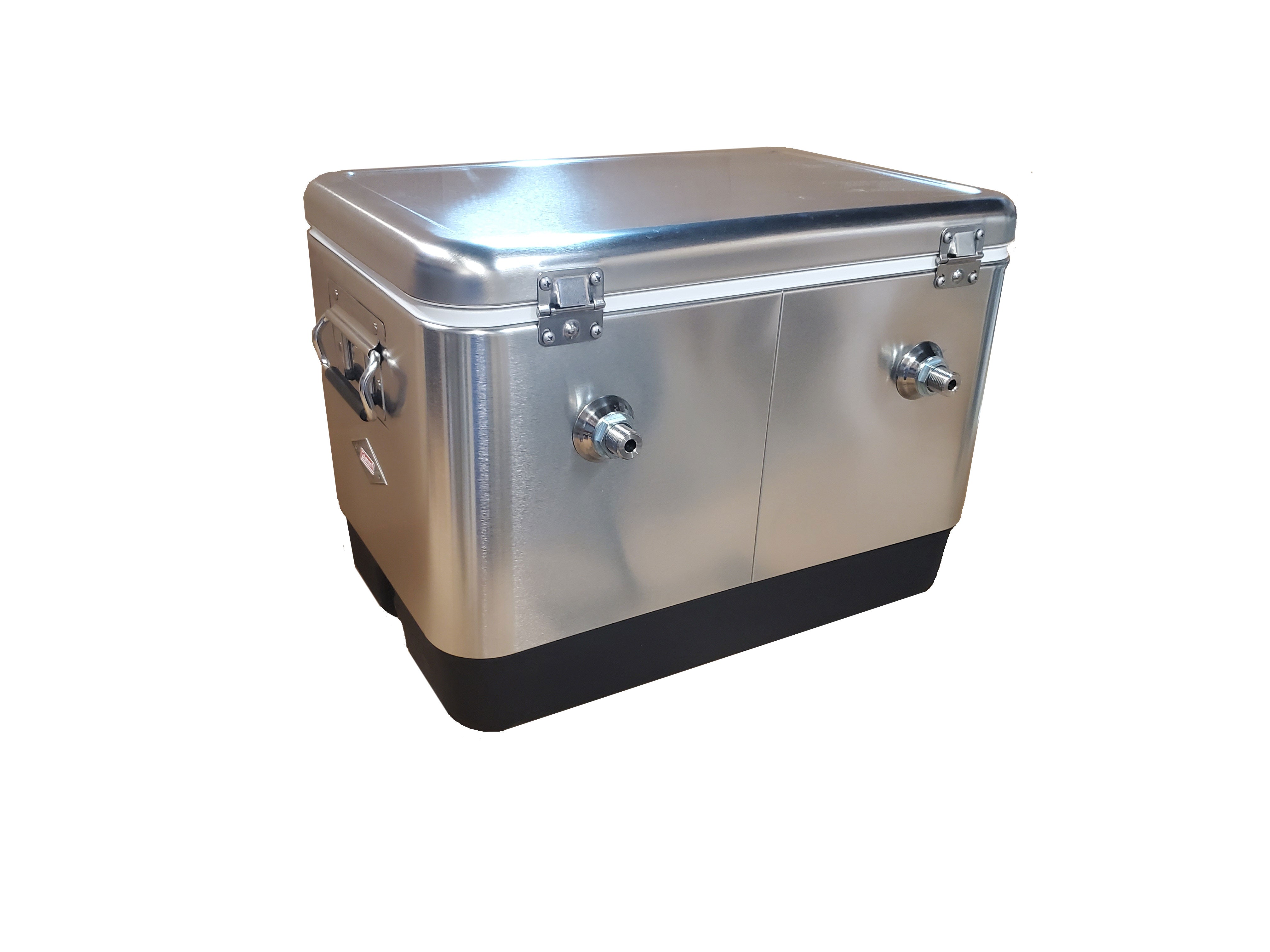 50' Stainless Steel SS304 Double Faucet Jockey Box for Beer Dispensing - Perfect for Parties, Events, and Outdoor Gatherings