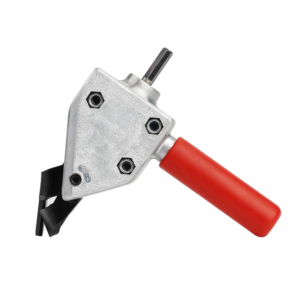 Electric Metal Sheet Cutter - Heavy Duty Steel & Iron Cutting Tool with Drill Attachment | Perfect for DIY Projects, HVAC Work & Metal Fabrication (Power Tool Not Included)