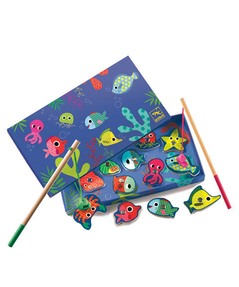 Wooden Magnetic Fishing Game Toy for Kids - Color Matching & Fine Motor Skills Development - Perfect for Preschool Learning & Family Fun Activities