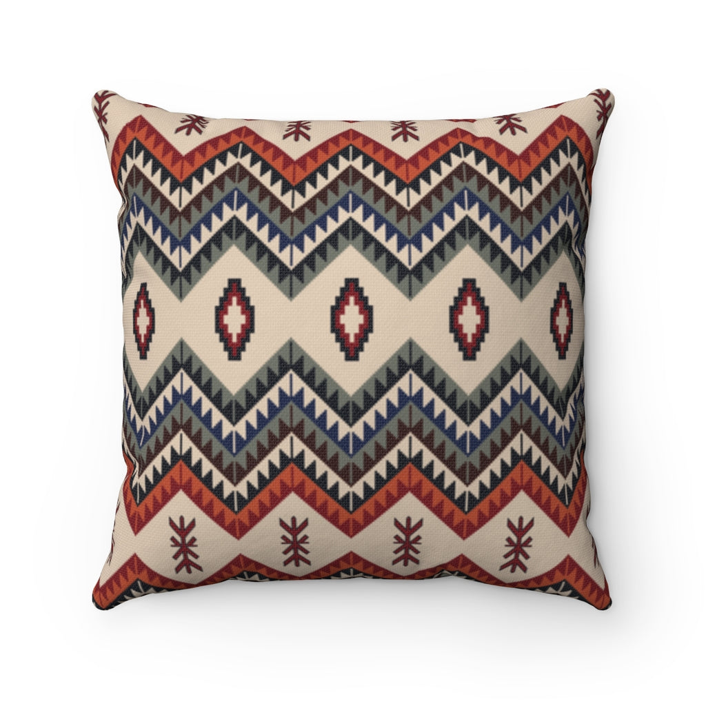 Valencia Valley Southwestern Throw Pillow - 18x18 Inch Square Decorative Cushion, Soft Spun Polyester Cover - Perfect for Sofa, Bed & Home Decor