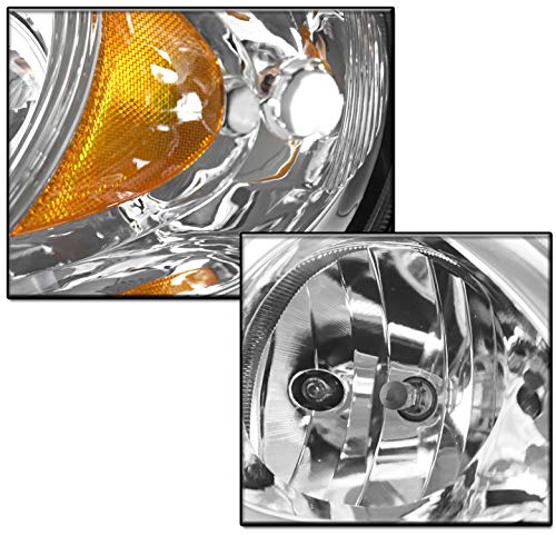1998-2005 Mercedes ML-Class W163 Chrome Projector Headlights - High Performance Replacement Headlamps for Improved Night Driving & Off-Road Visibility