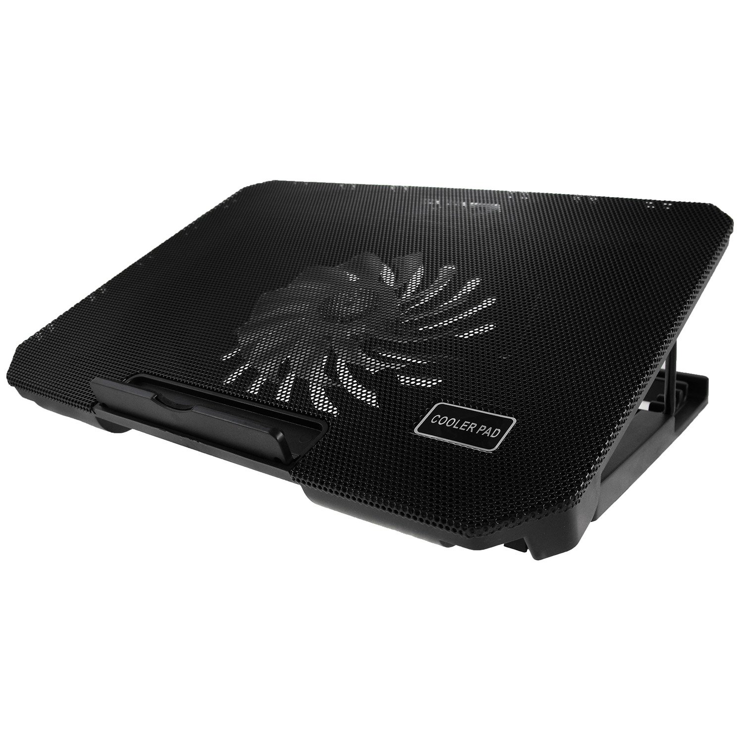 AABCOOLING NC74 Laptop Cooling Pad with 125mm Fan - Adjustable Tilt, Blue LED Backlight, Ultra Quiet Cooling Stand for Laptops 15-17 Inch | Perfect for Gaming, Office Work & Home Use