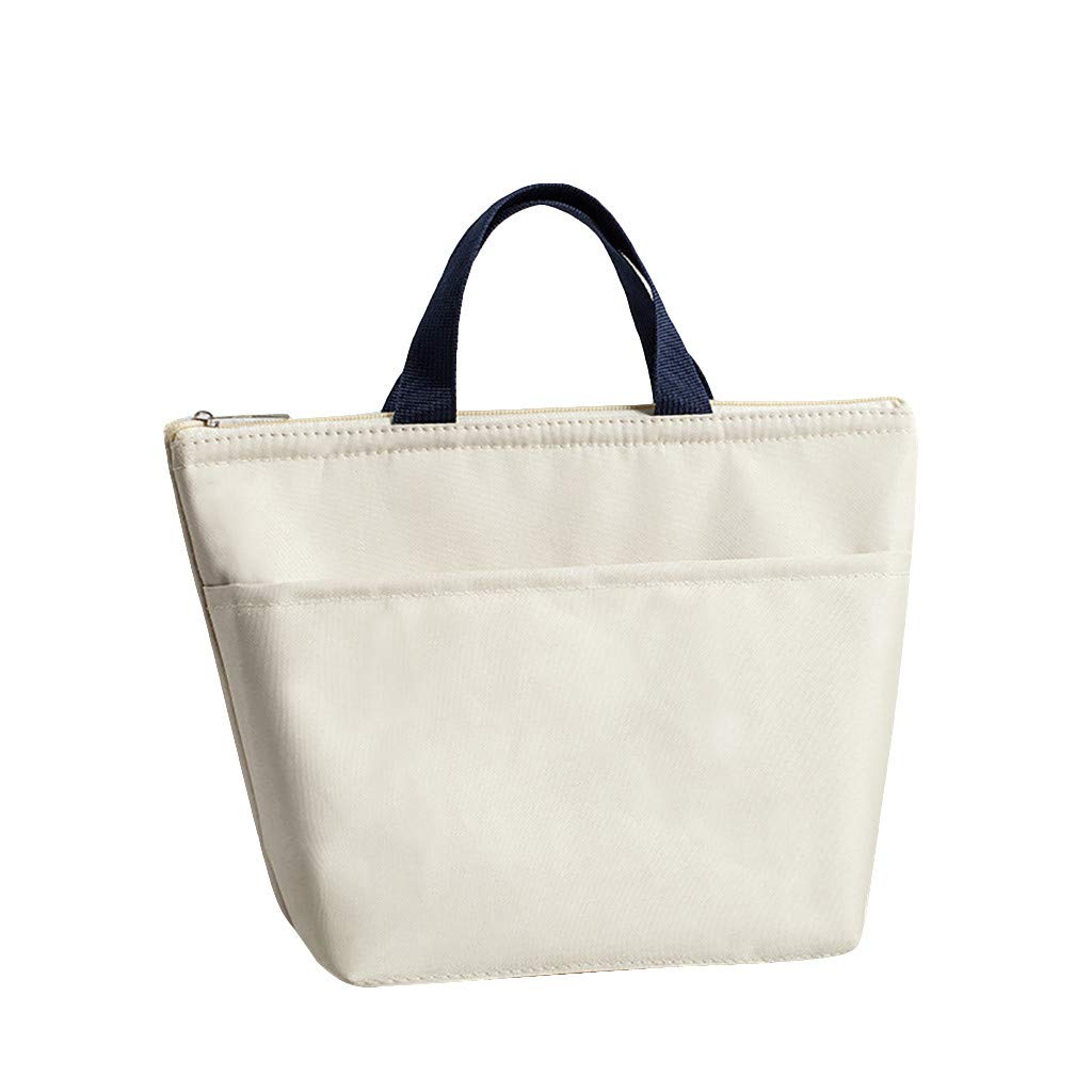 Large Insulated Lunch Tote Bag with Handles - Upgraded Capacity for Meal Prep, Groceries & Housekeeping - Perfect for Work, School & Picnics - Bulk Pack Organizer Storage Bags