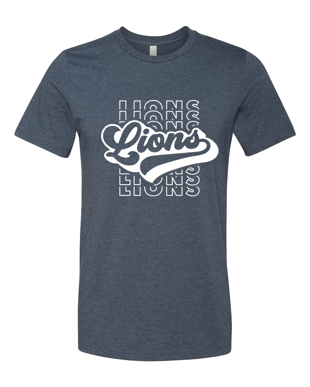 Lions Team Mascot Shirt - Football Fan Apparel for School Spirit & Game Day - Custom Lions School Shirt for Sports Events & Pep Rallies