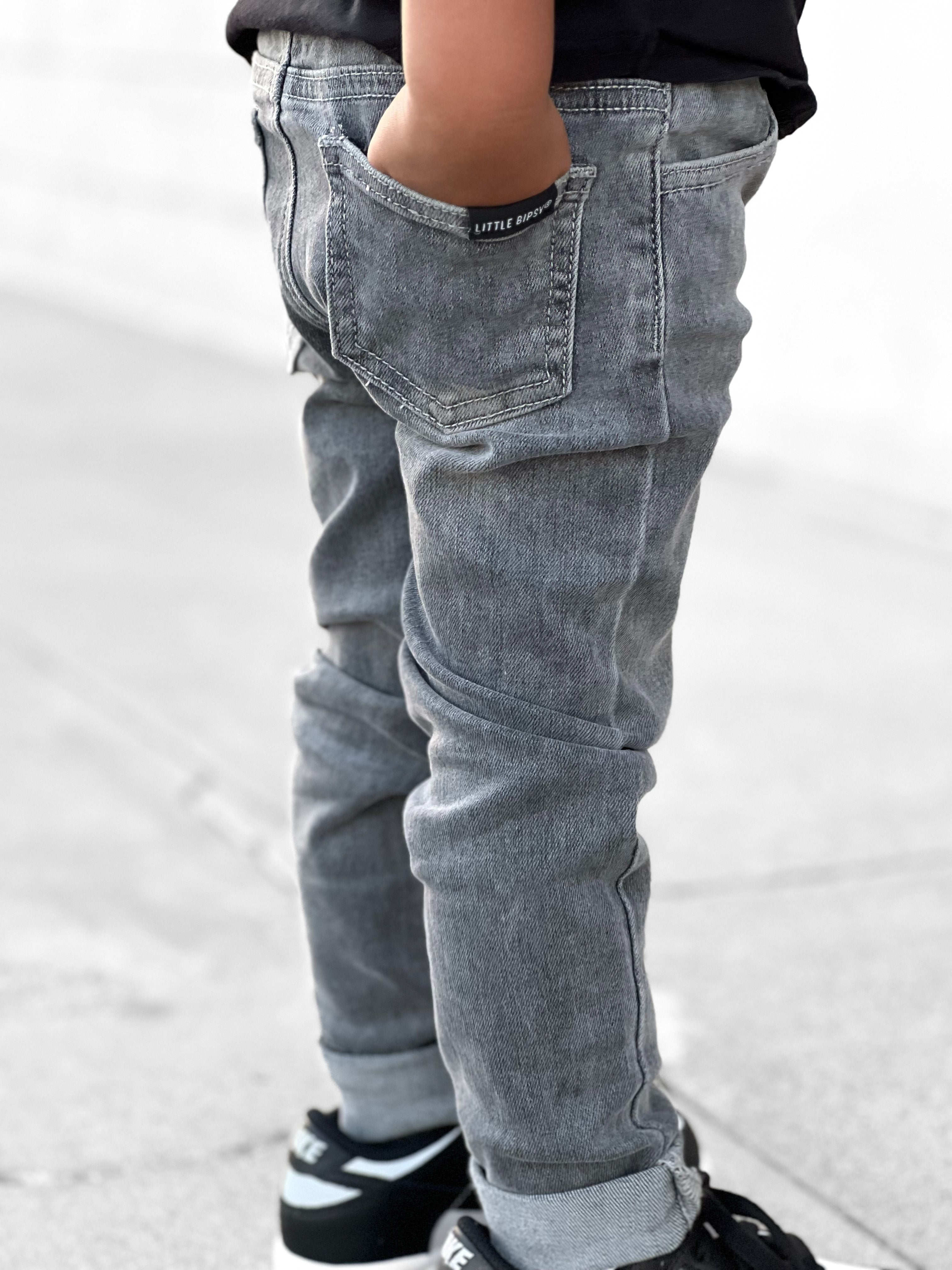 Vintage Distressed Denim Jeans - Grey Wash Faded Skinny Jeans for Women | Casual Streetwear & Everyday Comfort