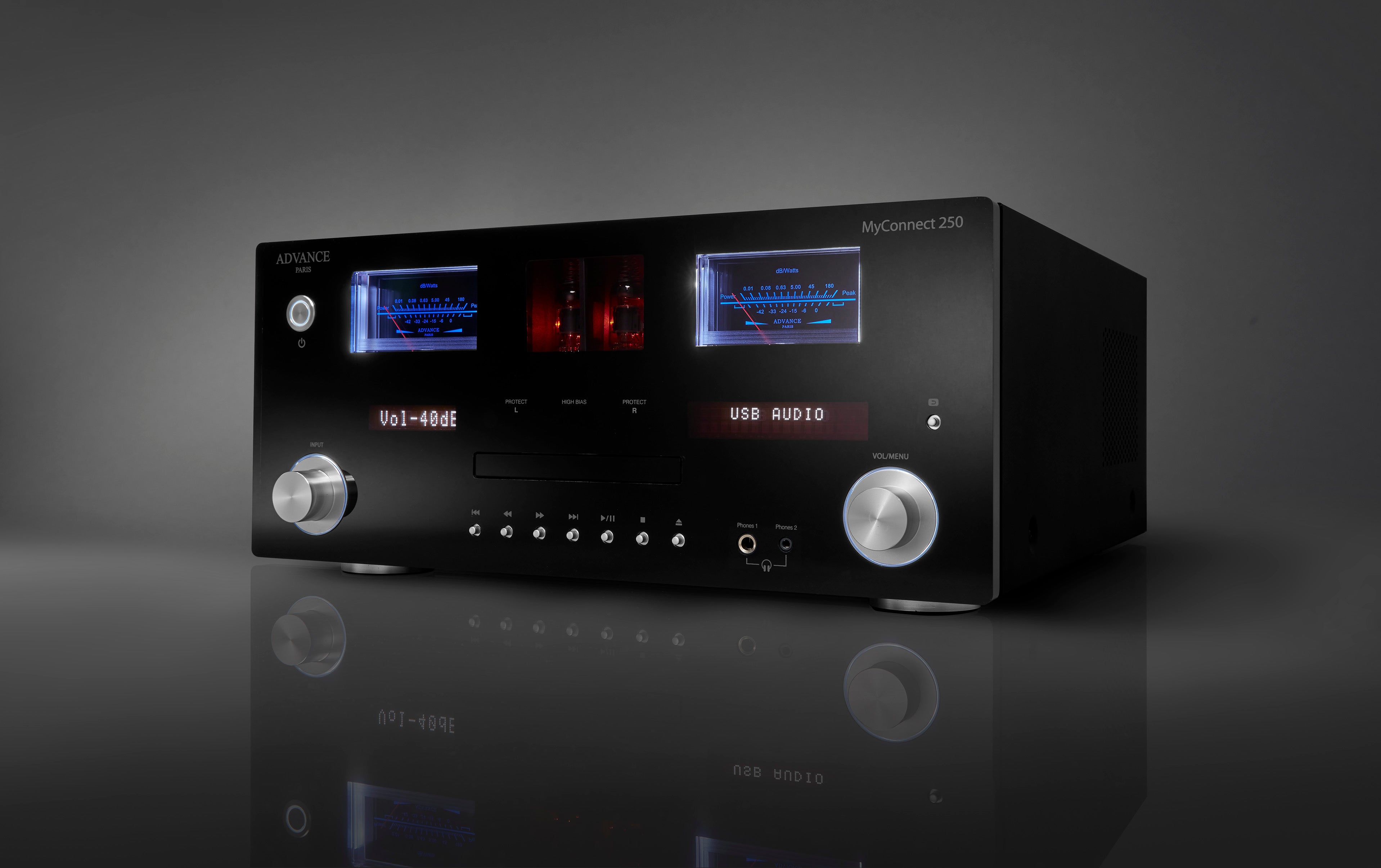Advance Paris MyConnect 250 All-in-One Integrated Amplifier - High Power Home Audio System for Music Streaming & Home Theater