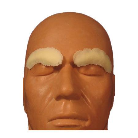 Rubber Wear Eyebrow Covers - Foam Latex Prosthetic Eyebrow Shields for Special Effects Makeup (FRW 055) - Perfect for Halloween, Cosplay, and Theater Costumes