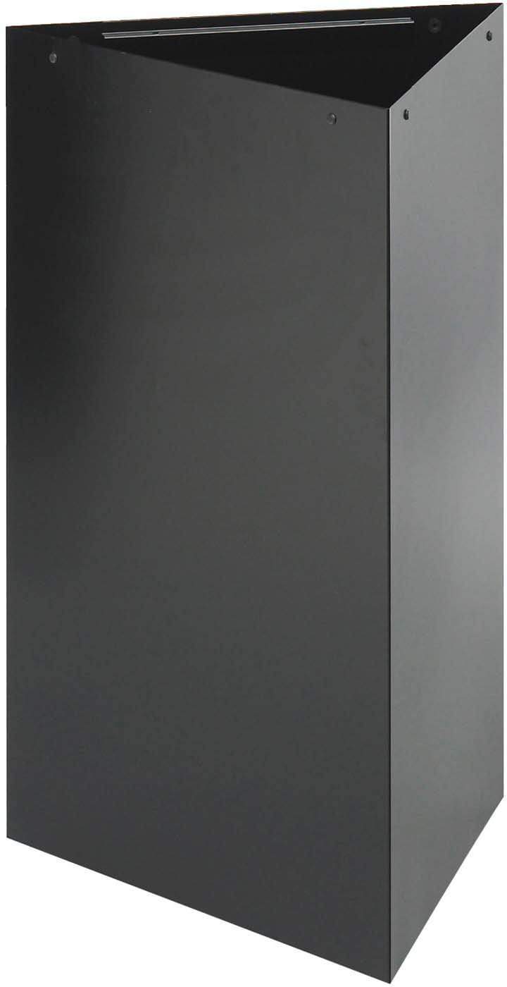 Trifecta® 17 Gallon Black Recycling Trash Can Base 30H - Durable Waste Bin for Kitchen, Office & Outdoor Use [9551BL]