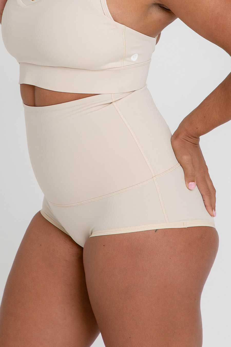 Postpartum Underwear for Women - Soft & Breathable High Waist Panties - Beige - Perfect for Post-Delivery Recovery & Comfort