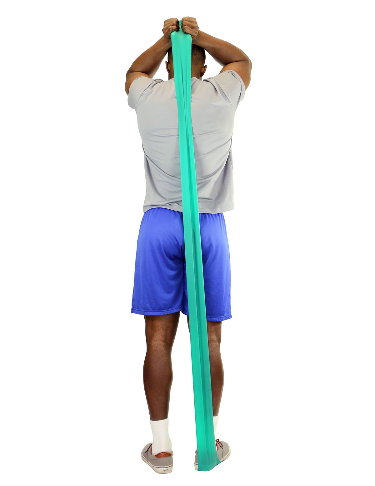 CanDo Low Powder Exercise Band - 50 Yard Roll, Medium Resistance (Green) - Perfect for Physical Therapy, Strength Training, and Home Workouts