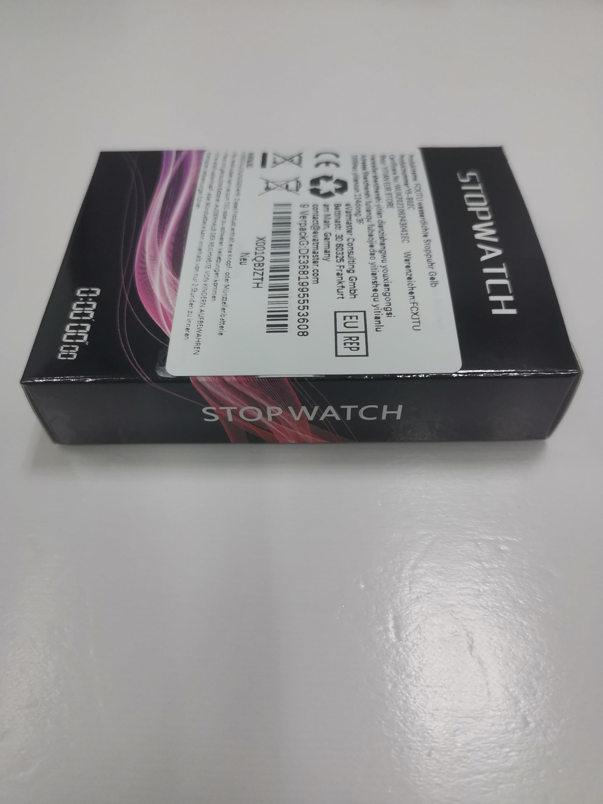 FCXJTU Digital Stopwatch Timer - Silent, No Alarm, Large Clear Display for Swimming, Running, Training - Perfect for Coaches, Referees, Teachers & Kids (Simple ON/Off Operation)