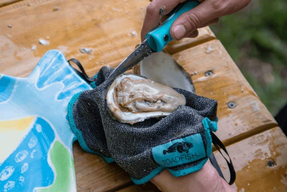 Toadfish Outfitters Cut-Resistant Oyster Shucking Glove - Premium Shellfish Knife Protection for Safe Seafood Prep at Home or Restaurant