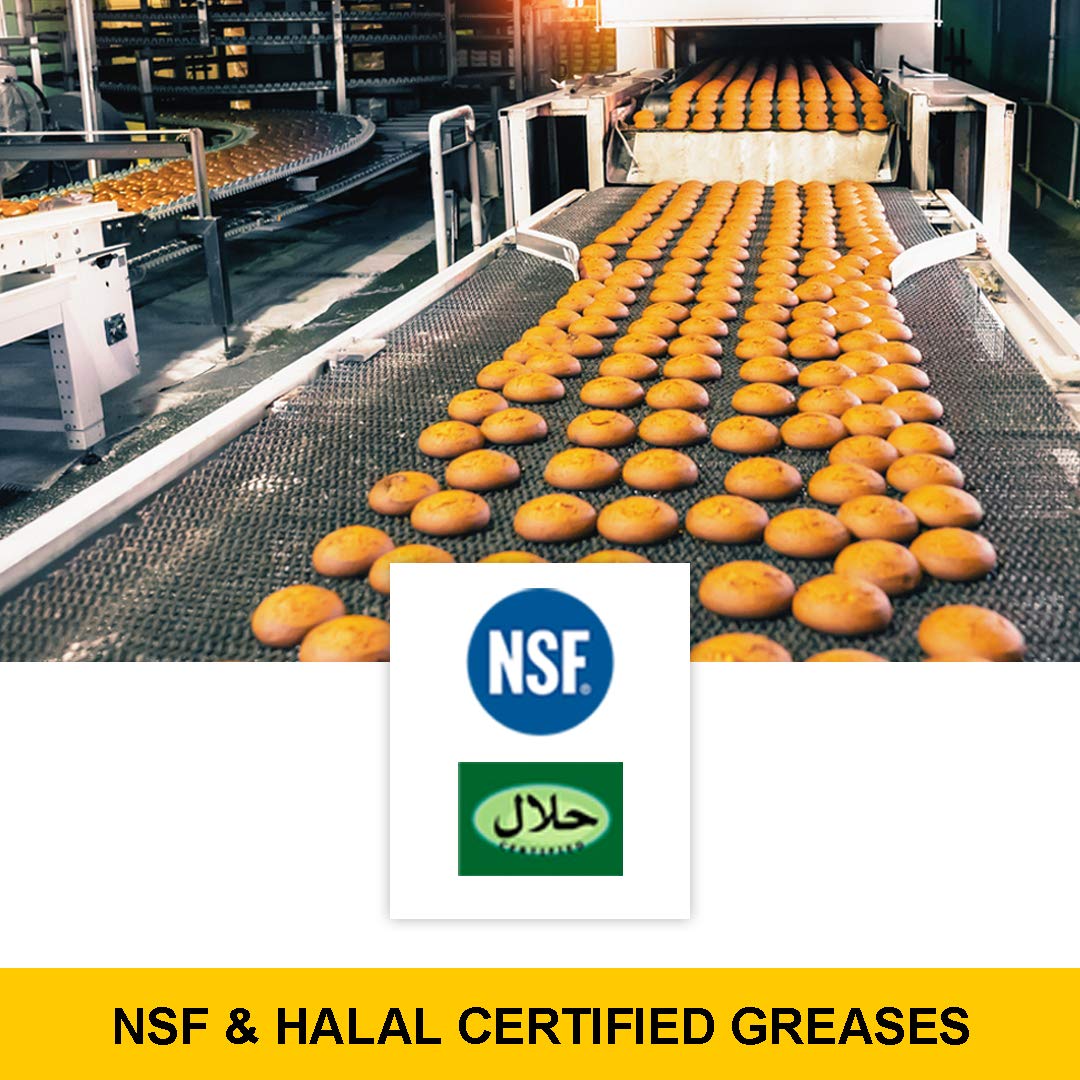 Food Grade Gear Oil ISO VG 680 - NSF H1 Certified Synthetic Blend - Kosher & Halal Approved - 5 Gallon Pail - Industrial Machinery Lubrication for Food Processing Equipment