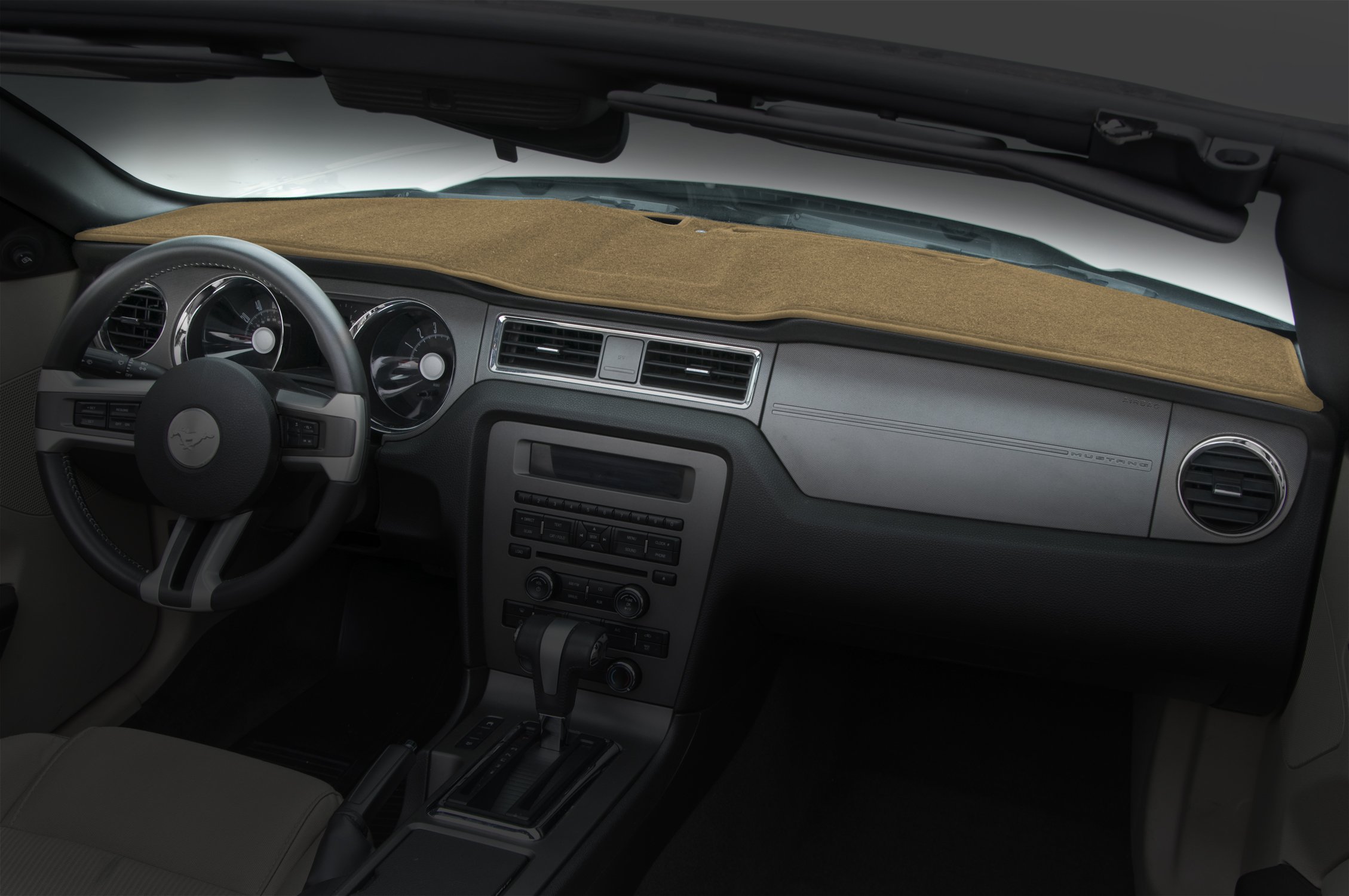Coverking Custom Fit Dash Covers for Select Isuzu Trooper Models - Premium Poly Carpet in Tan | UV Protection & Anti-Slip Design | Perfect for Car Interior Protection & Style Enhancement
