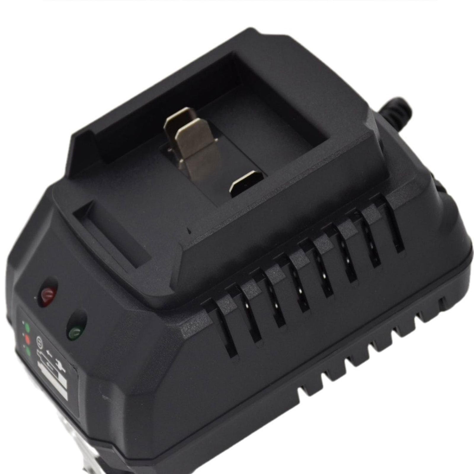 2024 Fast Wall Charger for Lithium Battery Power Tools - US & EU Plug (Black) - Perfect for DIY Projects & Professional Worksites