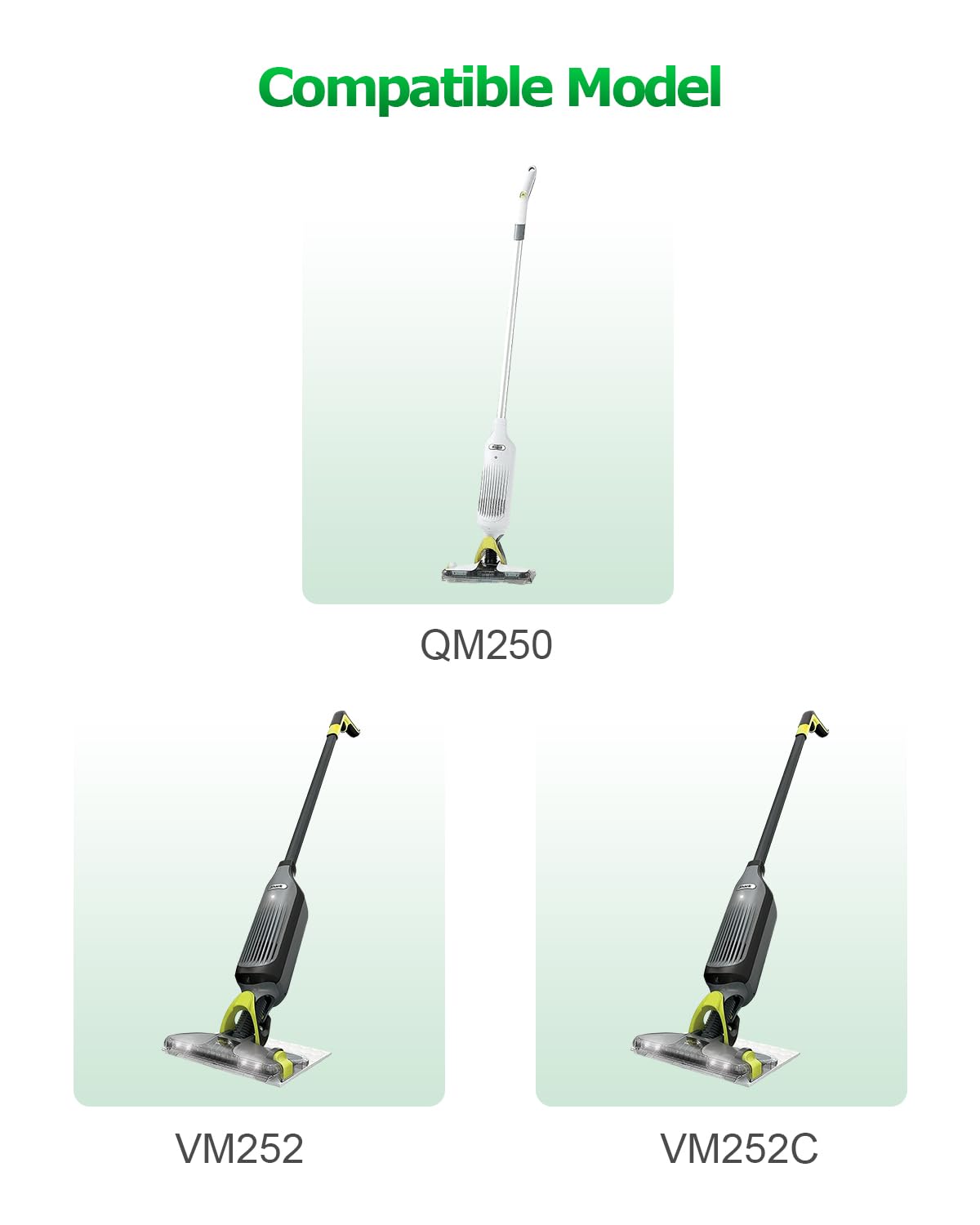 Replacement Shark VM252 VM252C QM250 Vacmop Magnetic Charger - 13.3V Charging Cord for Shark Vacmop Pro Cordless Hard Floor Vacuum Mop (5.9FT) - Perfect for Home Cleaning & Hardwood Floor Maintenance