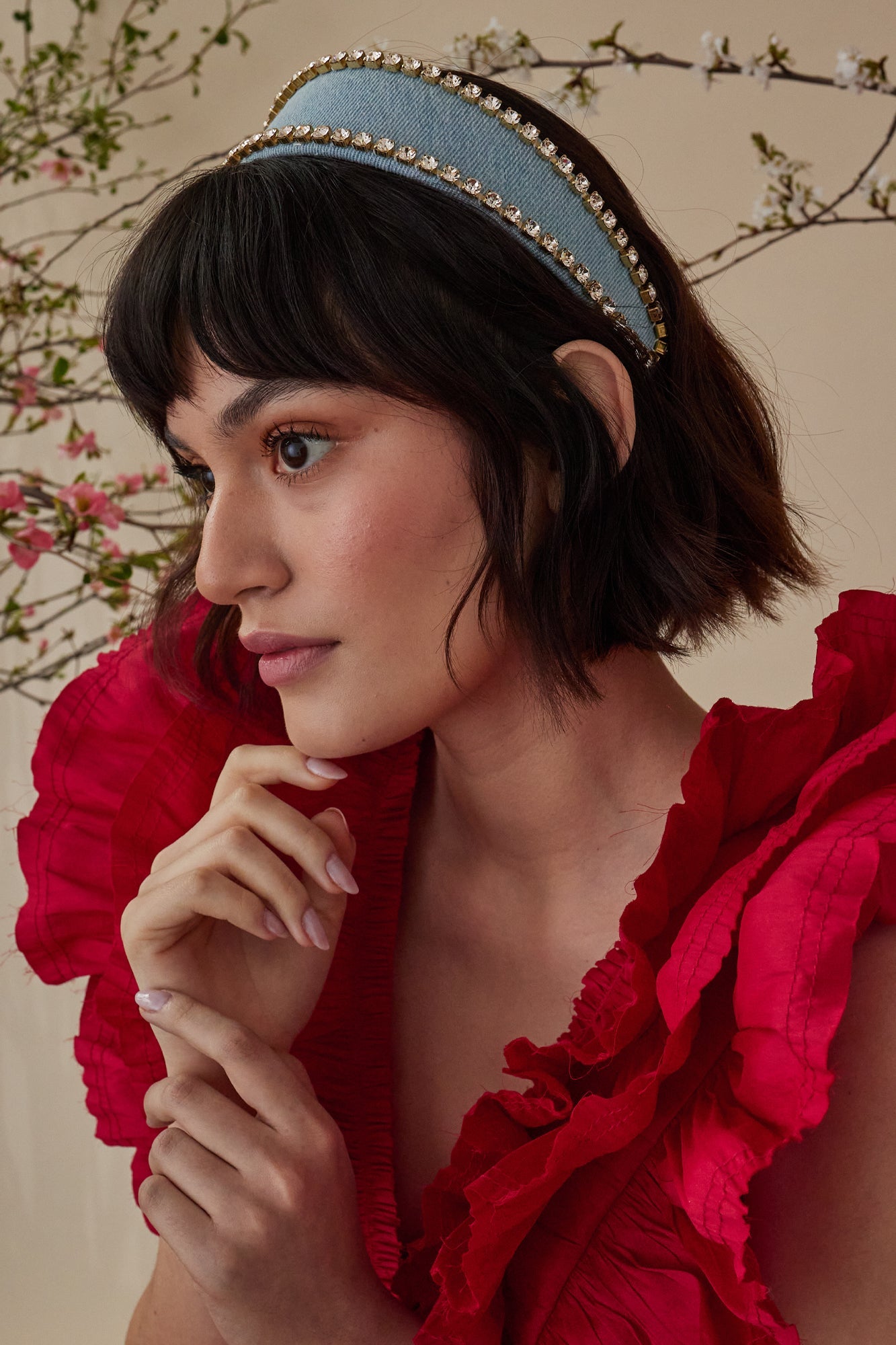 Stylish Denim Headband for Women & Men - Trendy Fashion Hair Accessory for Workouts, Sports & Everyday Wear