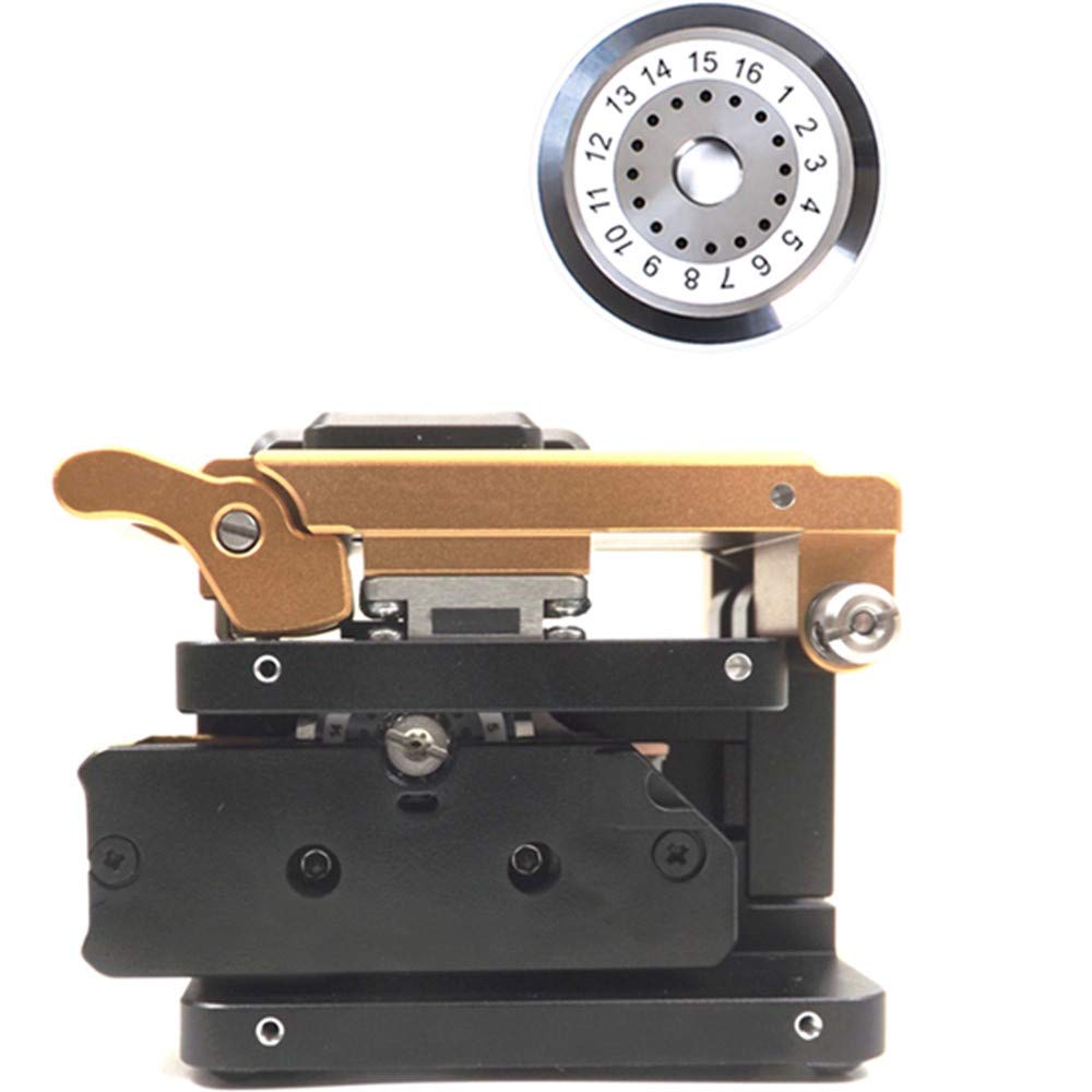 V7 Optical Fiber Cleaver for FTTH Inno Fusion Splicer - Professional Fiber Cutter with Free Fiber Stripper - Perfect for Telecom Technicians & Network Installations