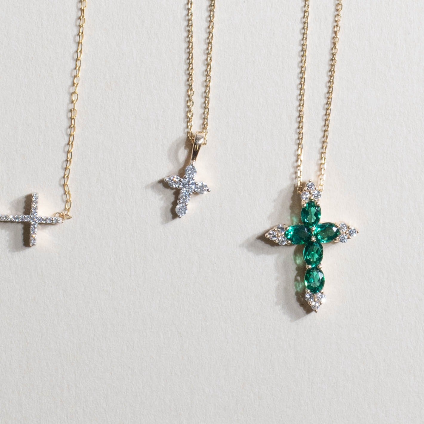 10k Yellow Gold Dainty Diamond Cross Pendant Necklace - Elegant Religious Jewelry for Women, Perfect for Gifts, Baptism, Weddings & Everyday Wear
