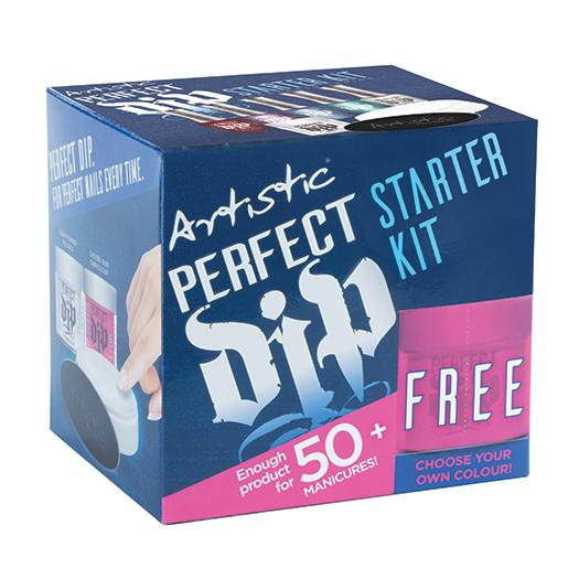 Professional Artistic Nail Design Perfect Dip Starter Kit for Manicures - DIY Nail Art Supplies for Home Salon & Party Glam Looks