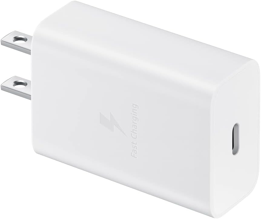Samsung 15W Fast Wall Charger USB-C Power Adapter - White (Retail Packaging) | Quick Charge for Galaxy Phones, Tablets & More | Perfect for Home, Office & Travel