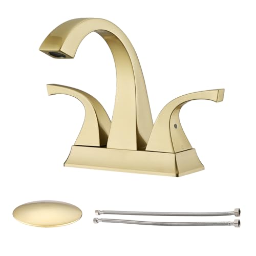 Brushed Gold Centerset Faucet