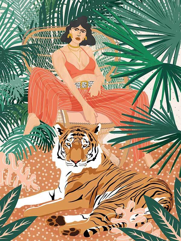 Easy Tiger Canvas Art Print - Stunning Wildlife Wall Decor for Living Room, Bedroom & Office - Perfect Gift for Animal Lovers