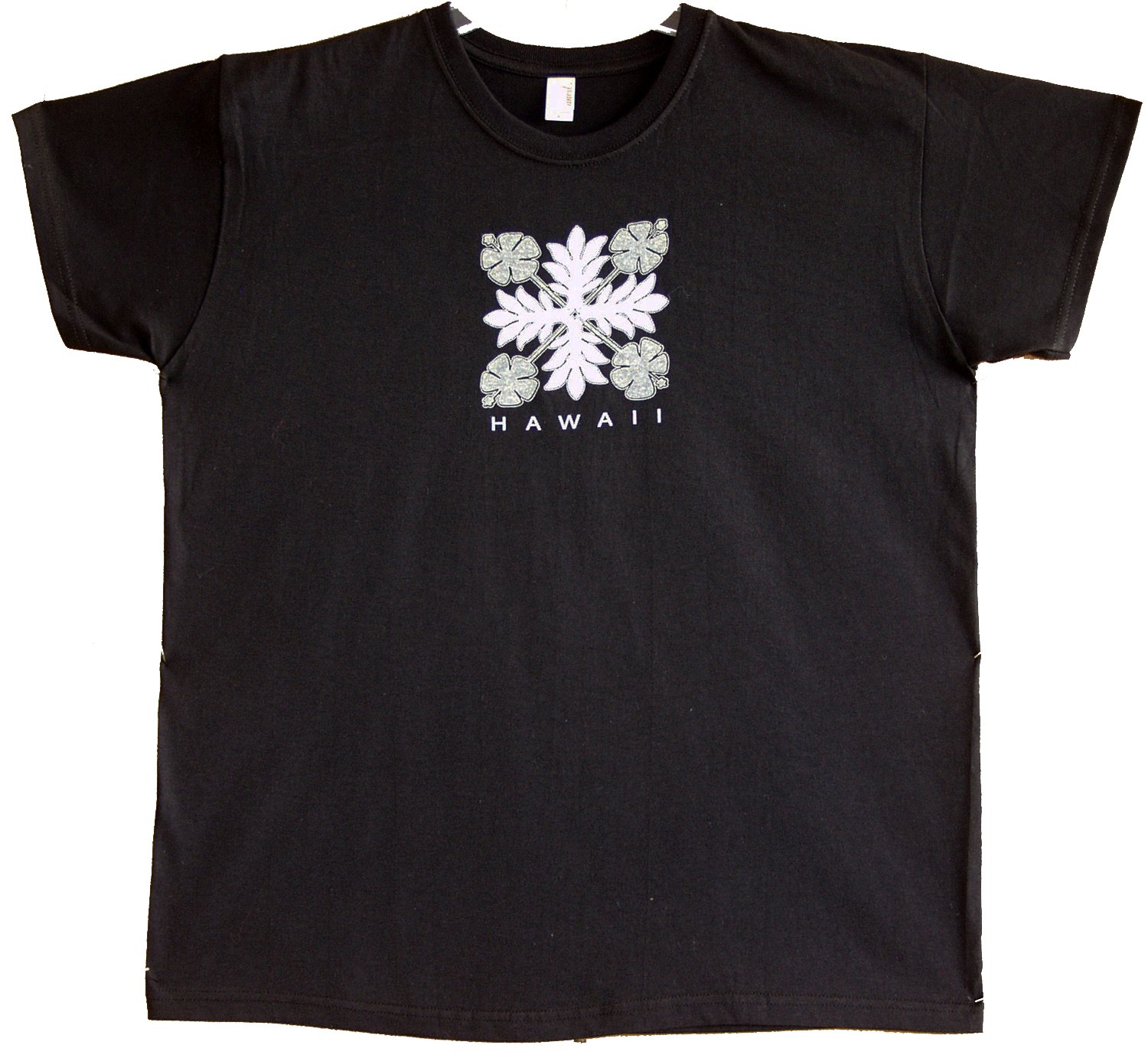 RJC Women's Hawaiian Quilt Crystalina Ink Pre-Shrunk T-Shirt | Maui Imprint | Soft Cotton Tee for Beach Vacation & Summer Outfits
