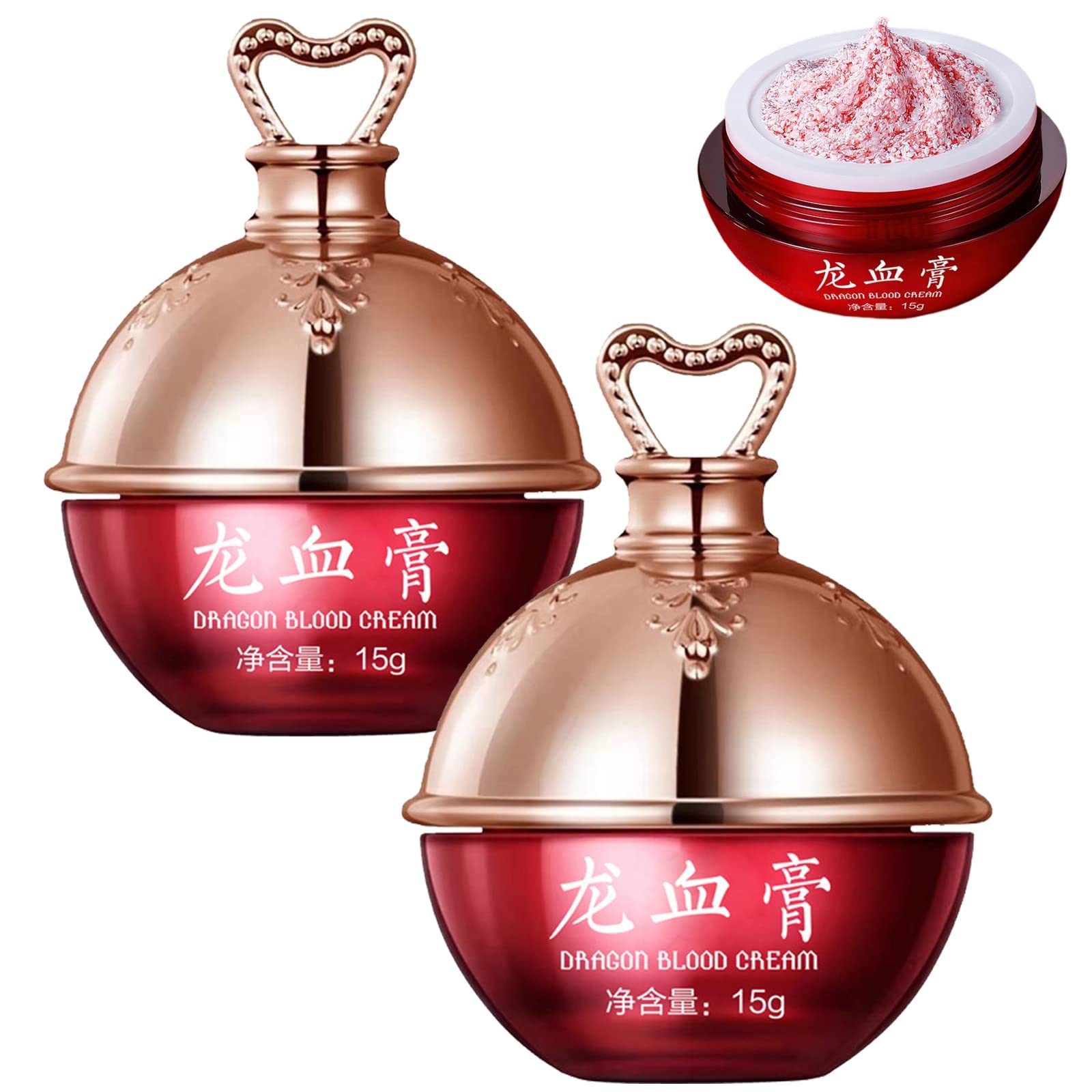 Retinol Placenta Dragon Blood Cream - Anti-Aging Face Moisturizer for Wrinkles & Fine Lines, 2 Pack - Perfect for Night Skincare Routine & Dry Skin Treatment