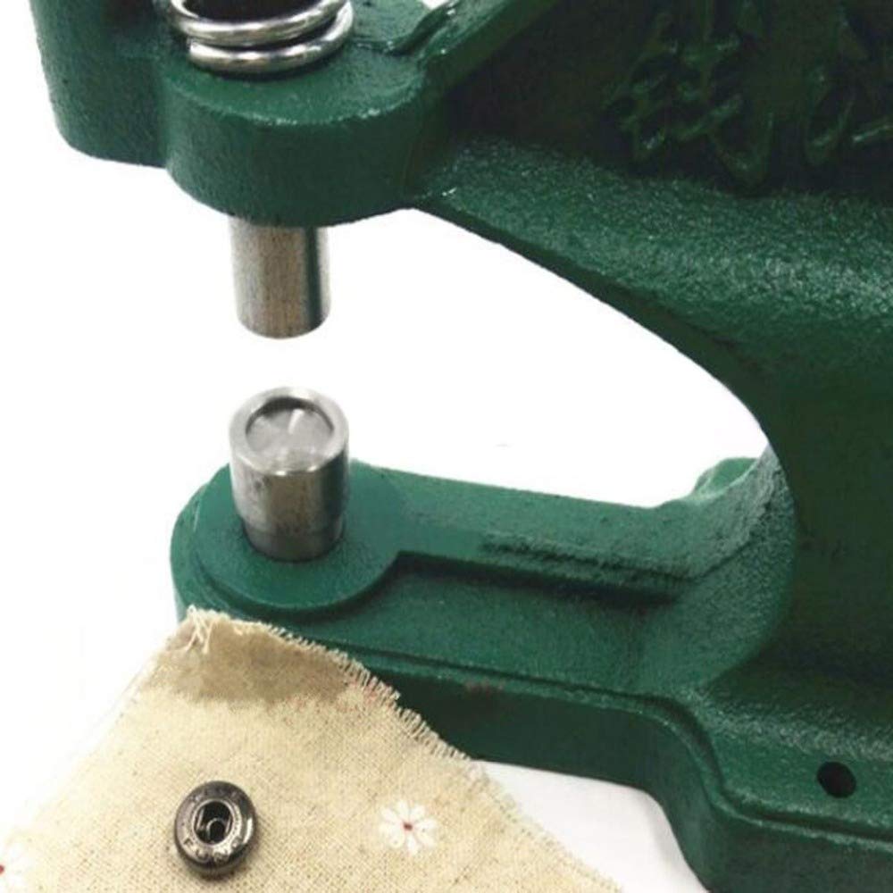 Manual Hand Press Machine with 6 Interchangeable Snap Fastener Dies - Heavy Duty Clamp Tool for DIY Leather Craft, Sewing & Garment Making | Perfect for Buttons, Rivets & Metal Fasteners on Bags, Belts & Clothing Accessories