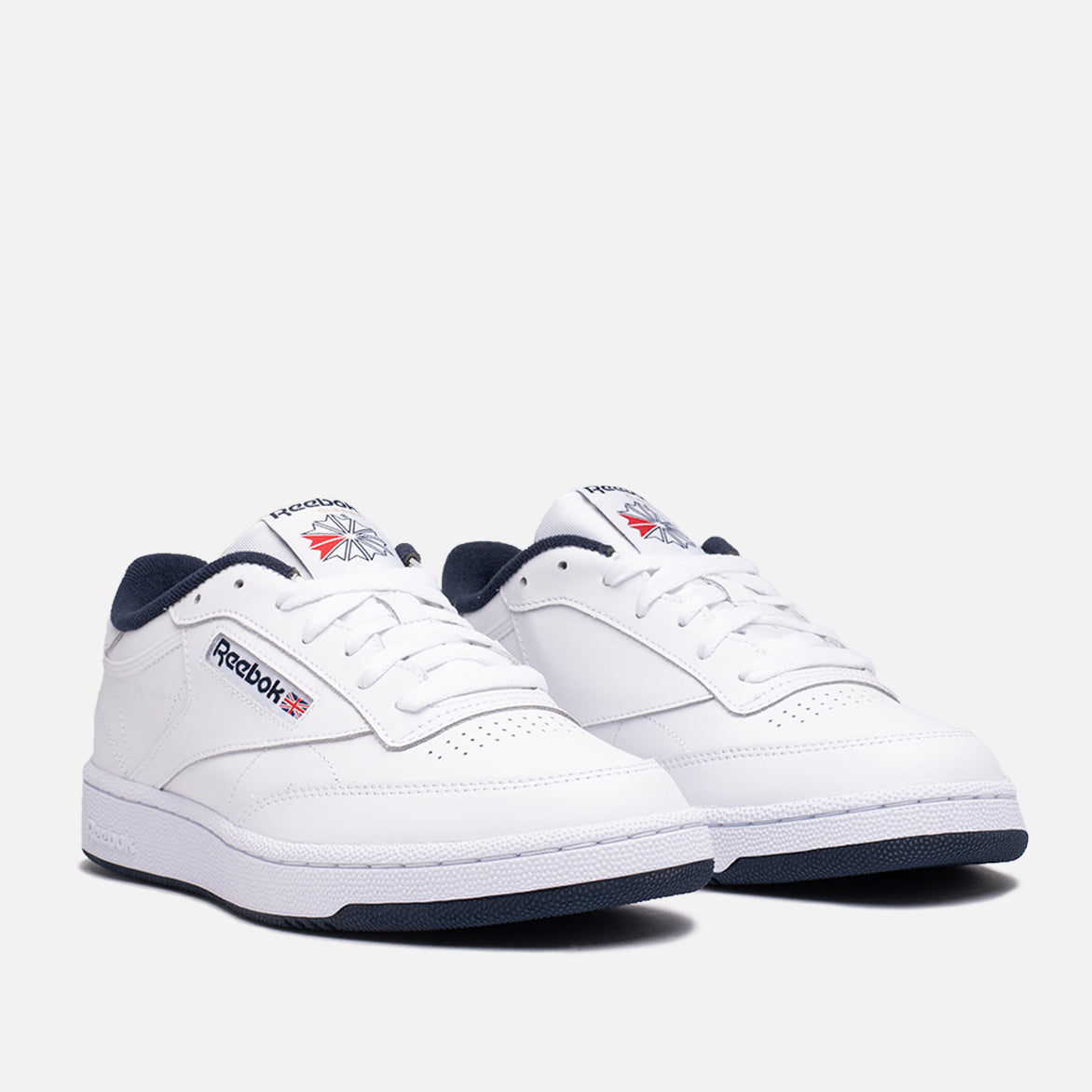 Reebok Club C 85 Vintage Sneakers - White & Navy Blue Classic Tennis Shoes for Men & Women | Casual Wear, Gym, Workout & Street Style