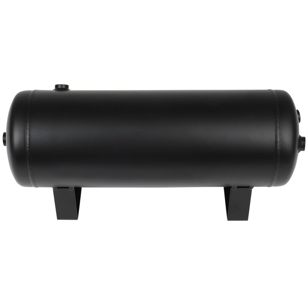 STAYTOP 1.5 Gallon (6 Liter) 6 Port Air Compressor Tank 150 PSI - Heavy Duty Replacement for Air Ride Suspension, Car Train Horn - Perfect for Vehicle Air Systems, Off-Road Trucks & DIY Pneumatic Projects