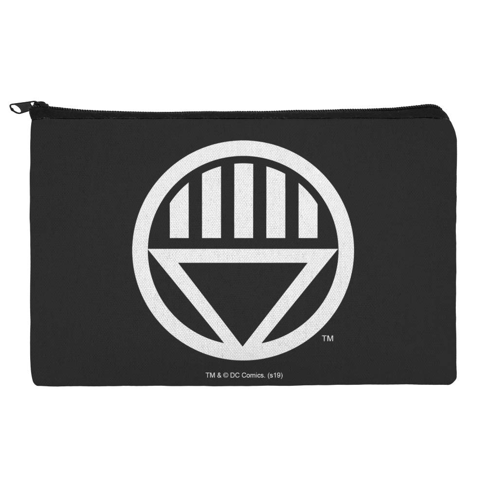 Black Lantern Logo Makeup Bag - Green Lantern Themed Cosmetic Organizer Pouch for Travel, Gym & Daily Essentials Storage