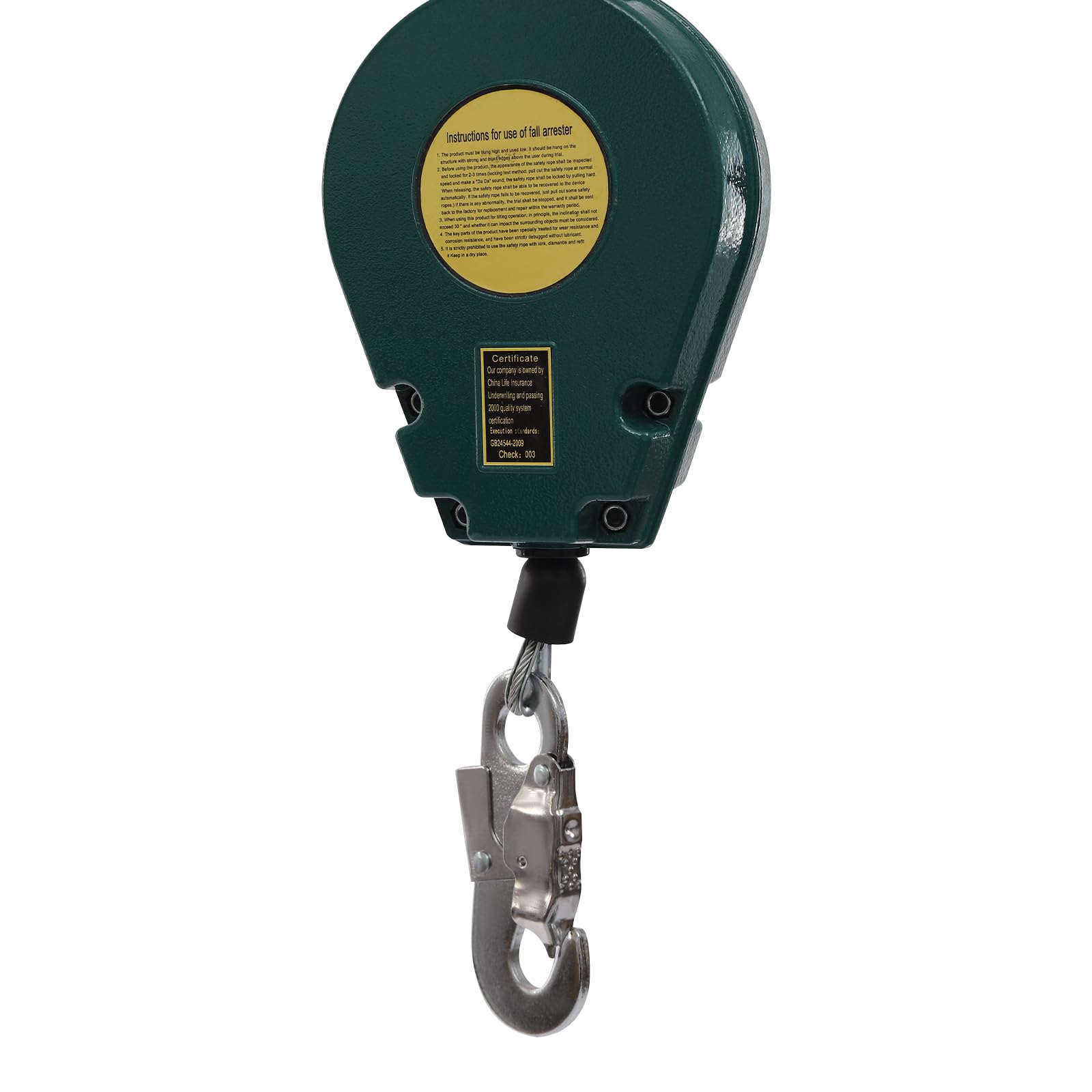 Heavy Duty Confined Space Tripod Kit with 2600 lbs Winch & Fall Arrester - Adjustable 5.2-8 FT Rescue Tripod for Well, Sewer & Tank Access - Ideal for Industrial Safety, Emergency Rescue & Underground Maintenance