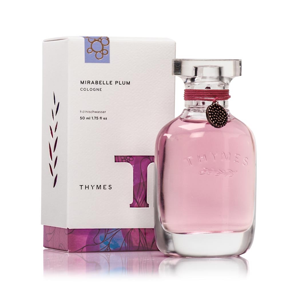 Thymes Mirabelle Plum Cologne for Women - 1.75 oz Fruity Plum Blossom Perfume | Floral & Fresh Scent for Everyday Wear, Date Nights & Special Occasions