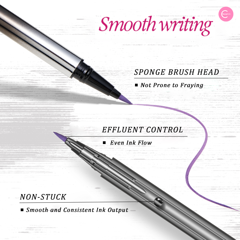 INSBAHA Soft Colorful Liquid Eyeliner Pen - Waterproof, Long-Lasting, Vibrant Colors for Eye Makeup - Perfect for Parties, Halloween, Cosplay & Everyday Wear