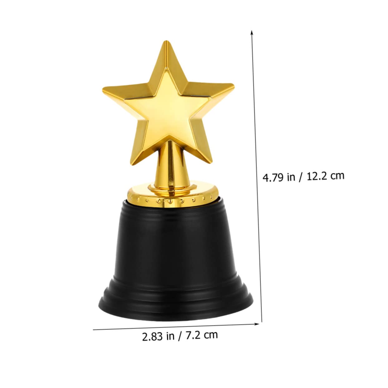 Yardwe 36 Pcs Plastic Star Trophy Sports Toys - Kids Classroom Awards, Party Prizes & Sports Decorations - Perfect for School Rewards, Birthday Party Favors & Sports Day Events