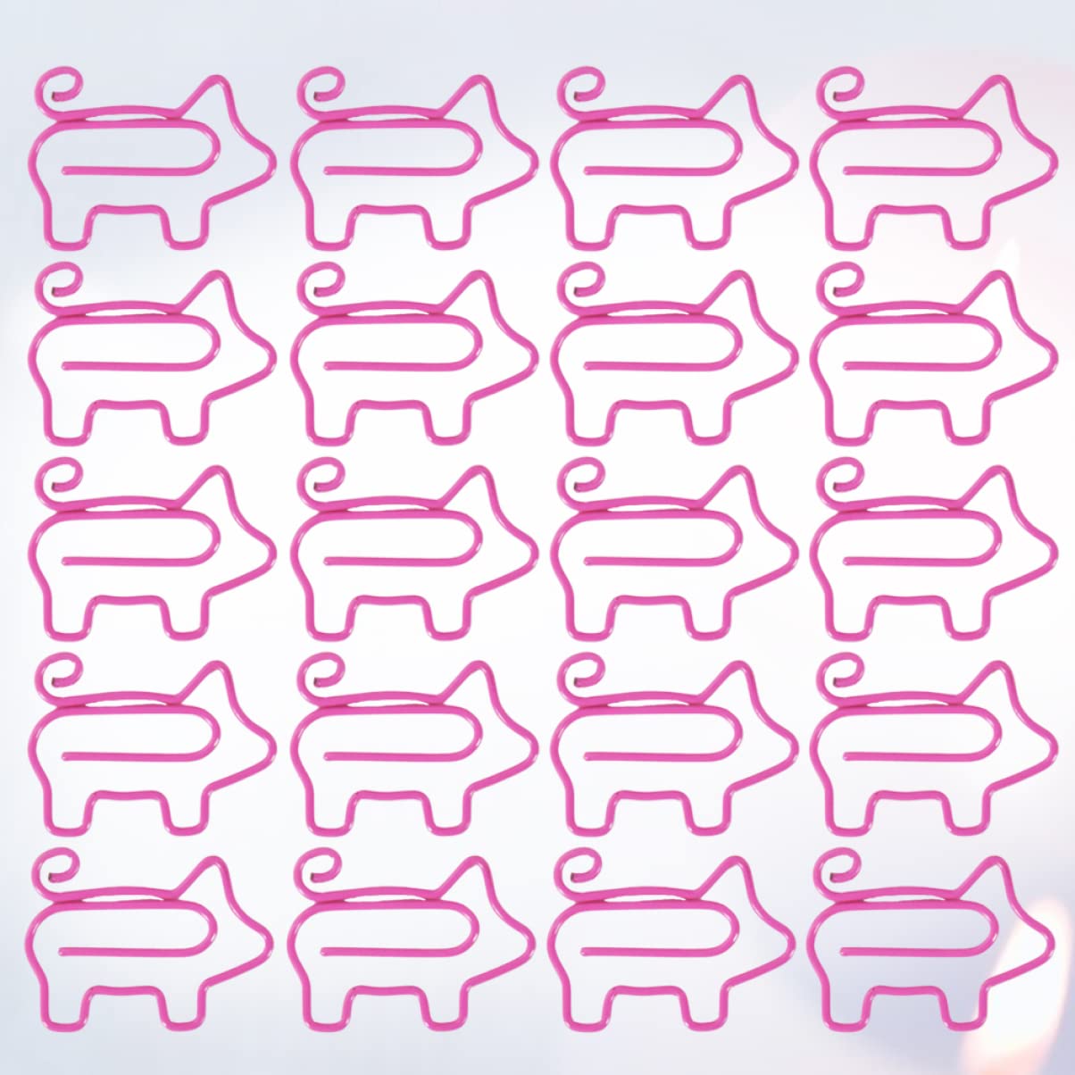 Operitacx 100pcs Metal Pig-Shaped Paper Clips - Decorative Office Supplies for Home, School & Office Organization - Fun Stationery for Notes, Documents & Bulletin Boards
