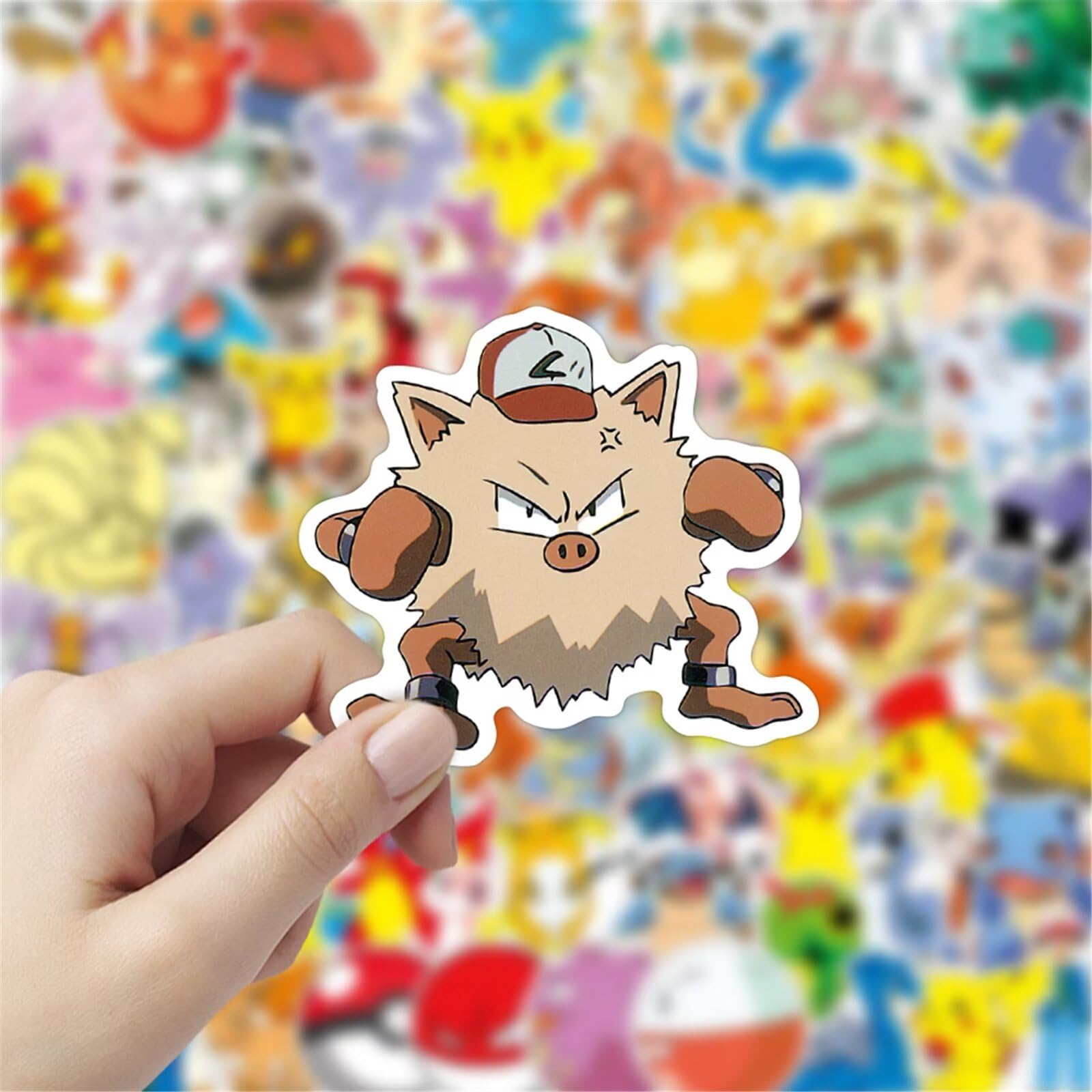 100 Pcs Waterproof Anime Stickers - Cute Cartoon Vinyl Decals for Laptop, Water Bottle, Phone, Skateboard - Reusable Stickers for Teens & Kids - Perfect for DIY Crafts, School Supplies & Room Decor