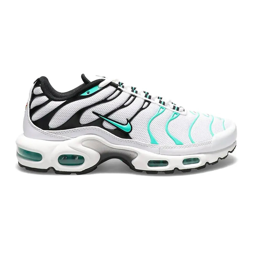 Nike Air Max Plus Running Shoes - White Tiffany Teal Black - Comfortable Cushioned Sneakers for Men & Women | Perfect for Gym Workouts, Jogging & Casual Wear