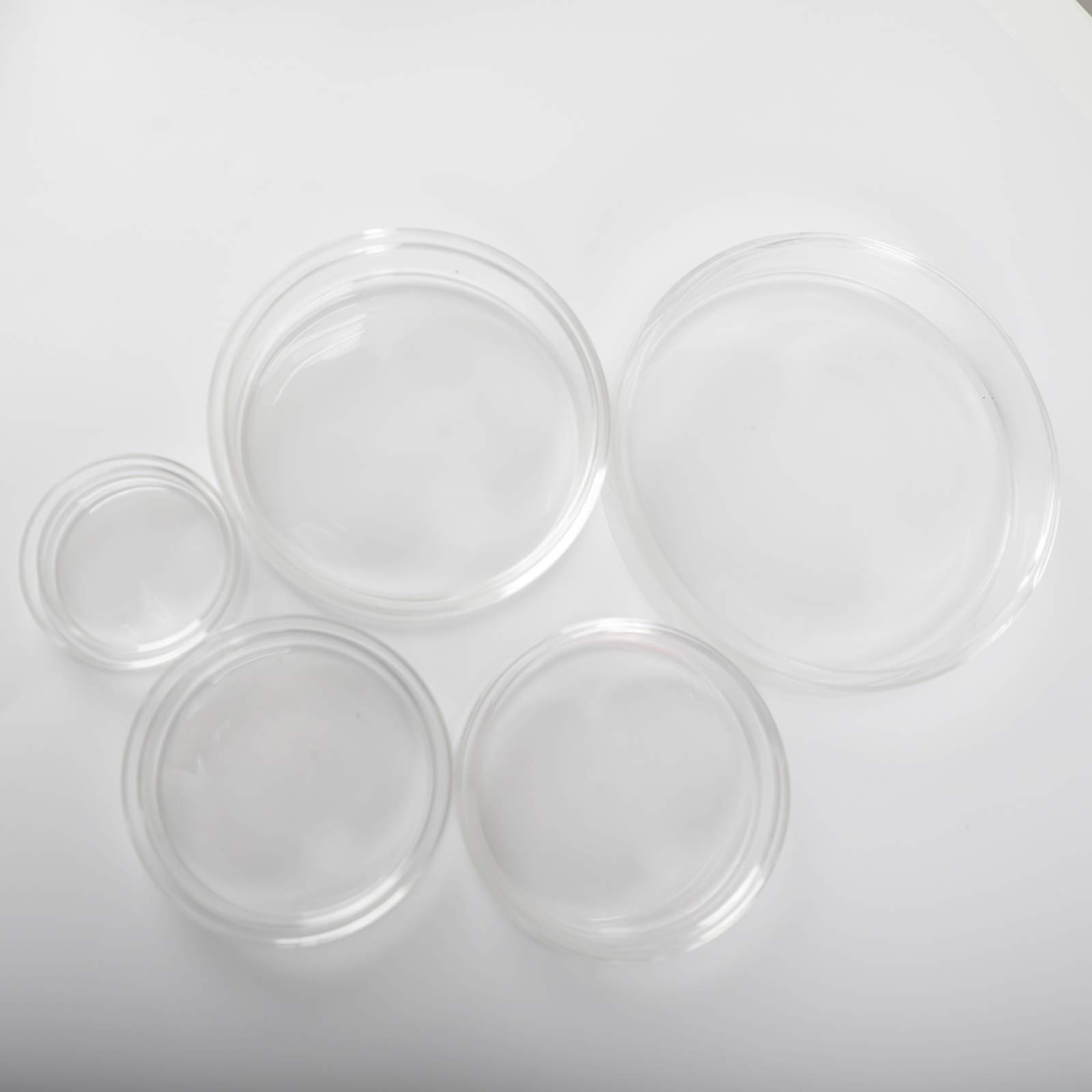 3.3 Borosilicate Glass Petri Dishes - 120mm OD, Pack of 10 - Lab-Grade Culture Plates for Microbiology, Cell Culture & Science Experiments