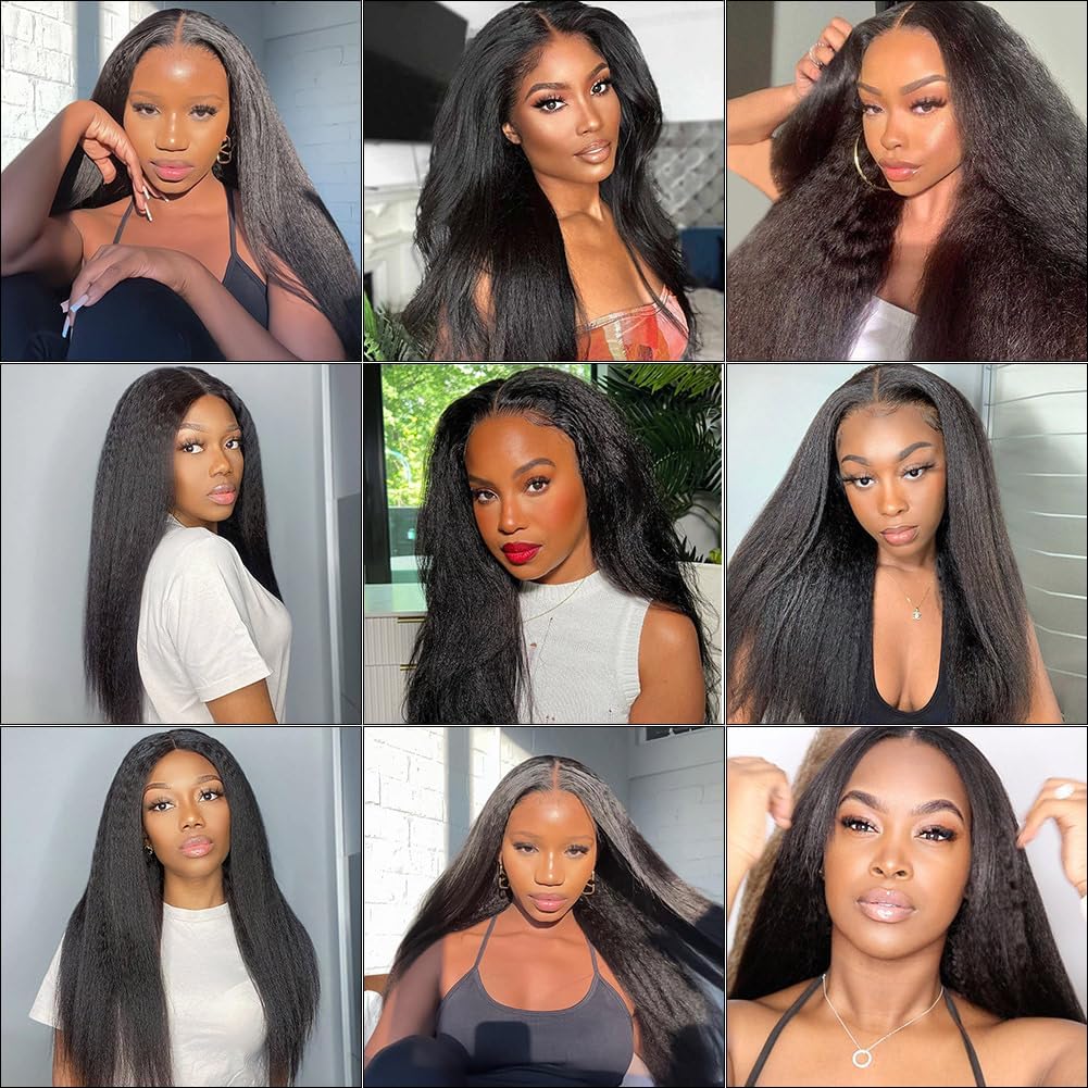 40Pcs Kinky Straight Tape in Hair Extensions - 100% Human Hair, Natural Black, 14 Inch, Invisible Skin Weft for Seamless Blending | Perfect for Black Women's Protective Styles, Weddings & Everyday Glam