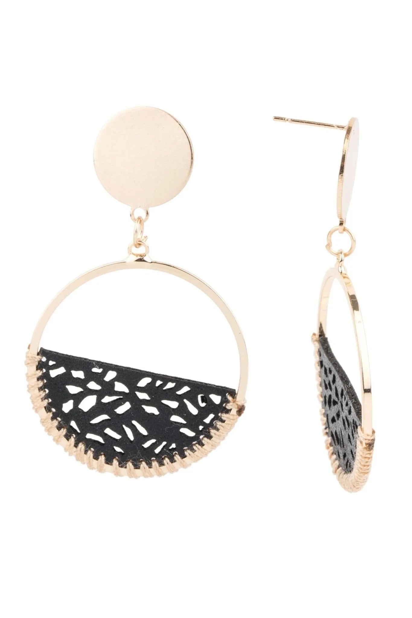 Sweet Caroline Earrings - Elegant Dangle Earrings for Women, Gold Plated Hoop Earrings, Perfect for Parties, Weddings & Everyday Wear