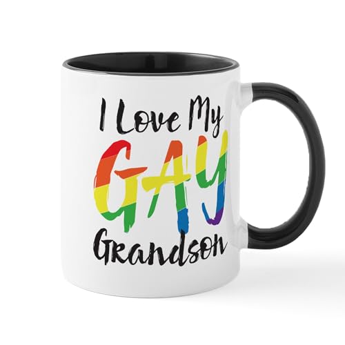 White/Black Inside - I Love My Gay Grandson Mug